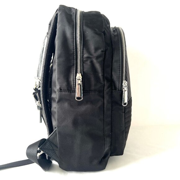 Steve Madden Black Two-Pocket Nylon Padded Backpack Bag W/ Detachable Pouch, NWT - Picture 10 of 16